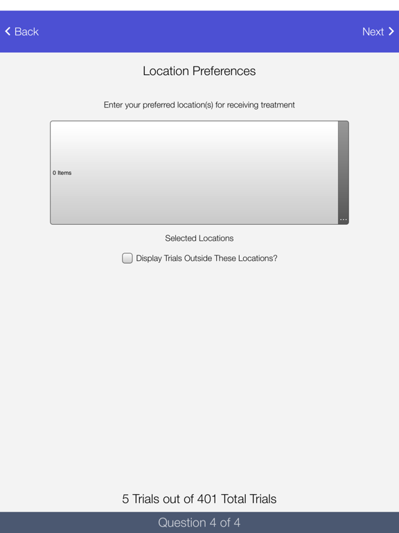 Screenshot #6 pour Fight CRC Trial Finder