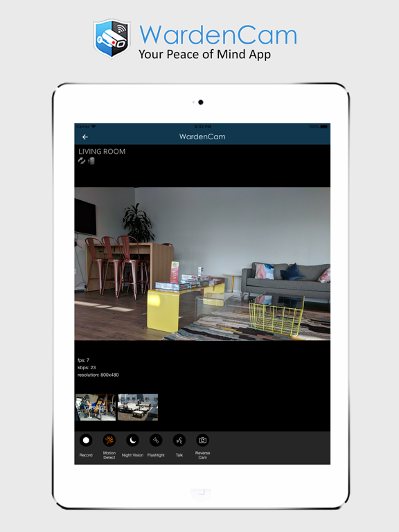 Home Security Video Surveillance WardenCam screenshot