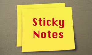 Sticky Notes on TV