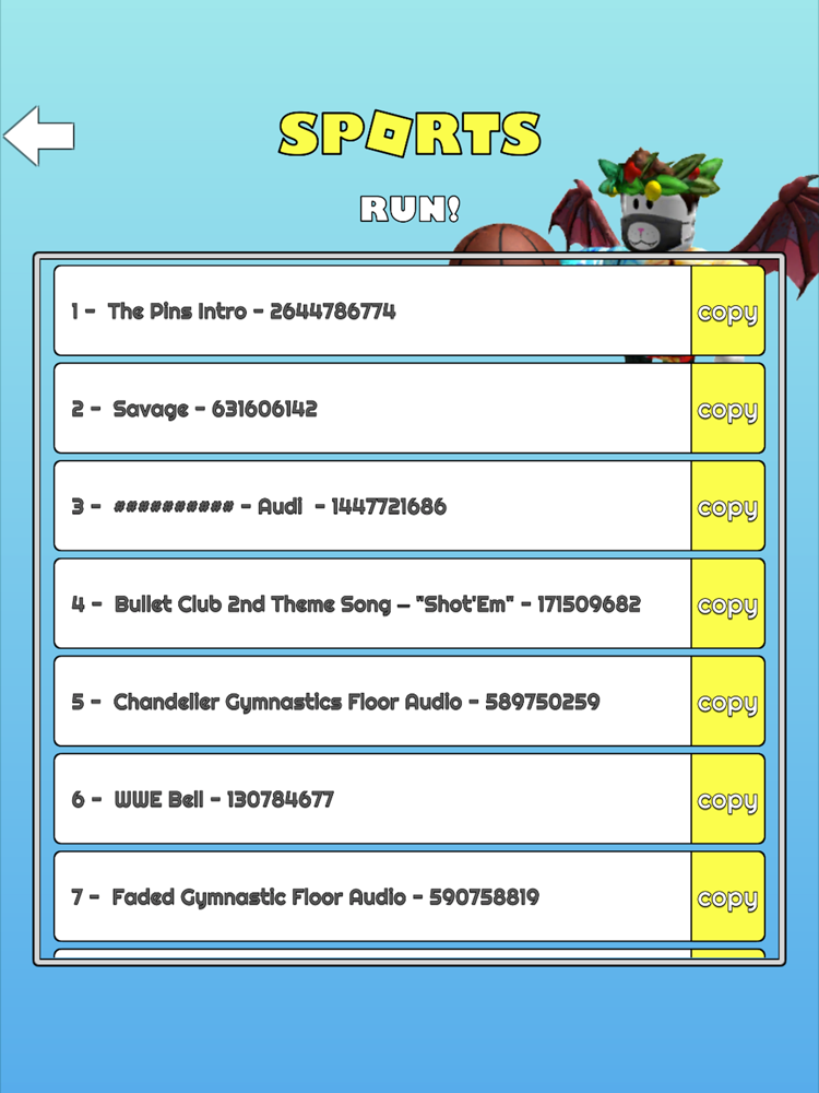 Music Codes For Roblox Robux App For Iphone Free Download Music Codes For Roblox Robux For Ipad Iphone At Apppure - running in the oofs epic roblox id