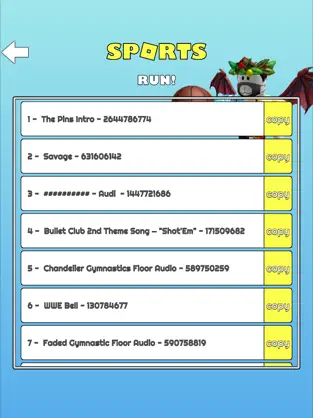スクリーンショット 9 Music Codes for Roblox Robux iphone