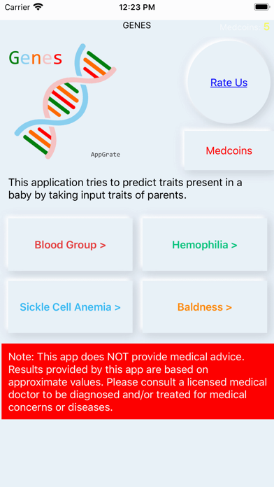 How to cancel & delete Blood Group Genes from iphone & ipad 1