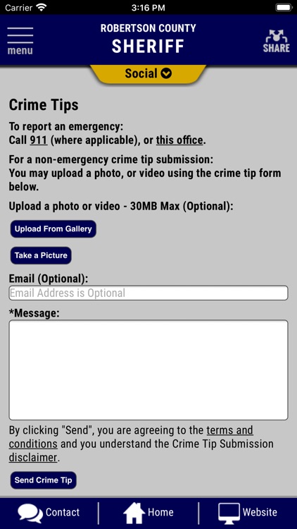 Robertson County Sheriff Texas screenshot-3