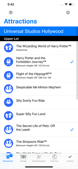 ThemePark Checklist: Hollywood(圖1)-速報App