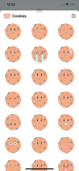 Cookie Emote Stickers