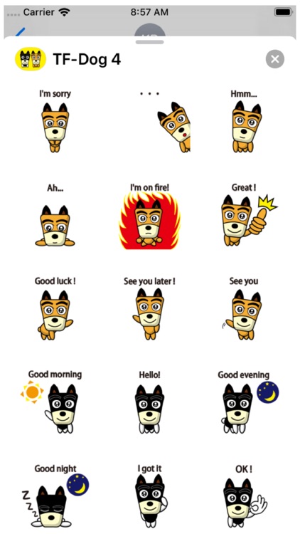 TF-Dog 4 Stickers screenshot-4