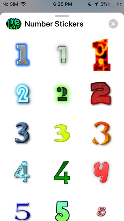 Number Sticker Pack