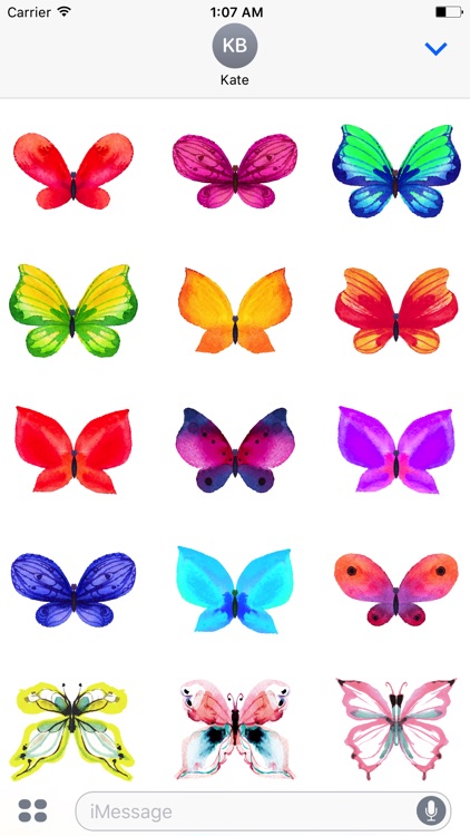 Watercolor Butterflies Sticker