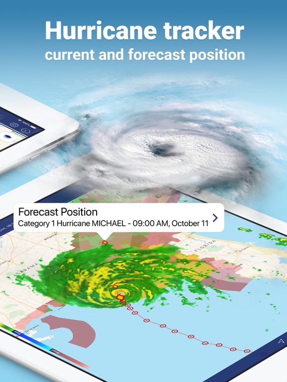 iPad Image of NOAA Weather Radar Live