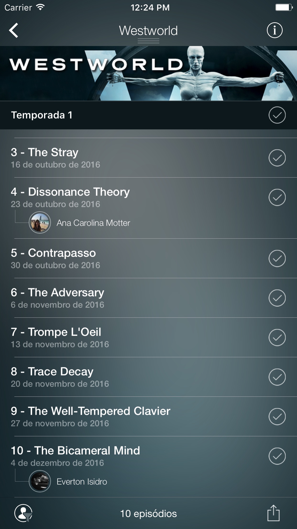 Screenshot do app TVSapp