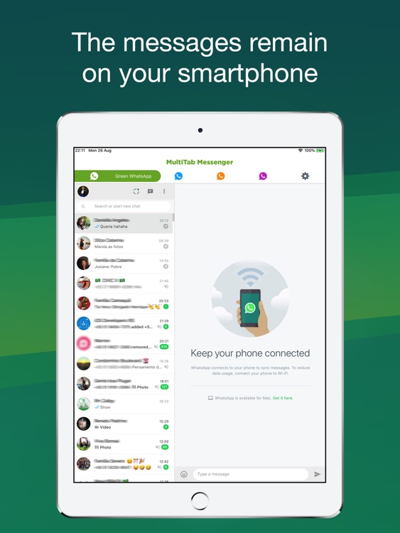 Messenger for WhatsApp Web