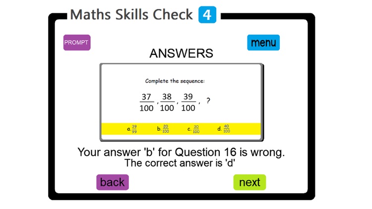 PAM Maths Skills Check 4 screenshot-6