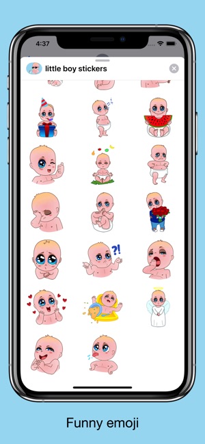 Little boy emoji - stickers(圖3)-速報App