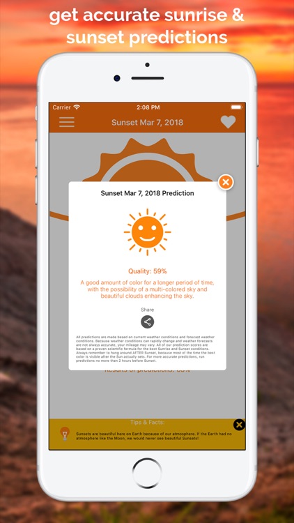 SkyCandy - Sunset Forecast App screenshot-0