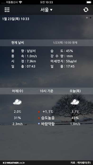 케이웨더 날씨Pro screenshot1