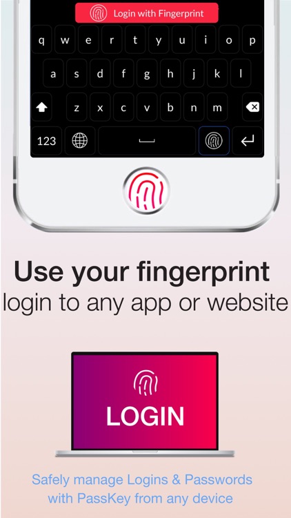 Fingerprint Login:PassKey Lock