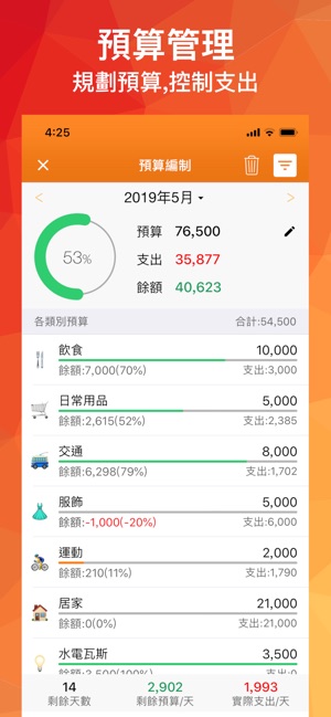 天天記帳 簡單 實用的記帳本(圖3)-速報App