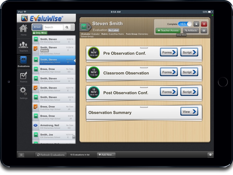 EvaluWise – Teacher Evaluation screenshot-3