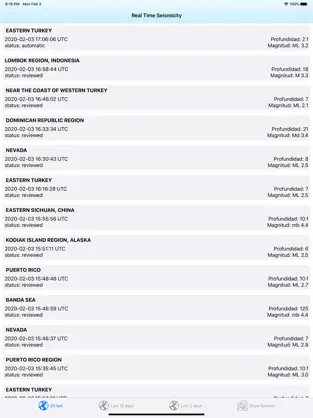 Screenshot 1 Terremotos Hoy - EarthQuakes iphone