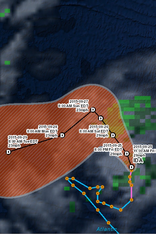 Atlantic Hurricane Tracker screenshot 2