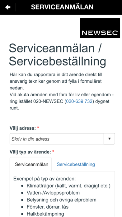 How to cancel & delete Newsec - Serviceanmälan from iphone & ipad 2