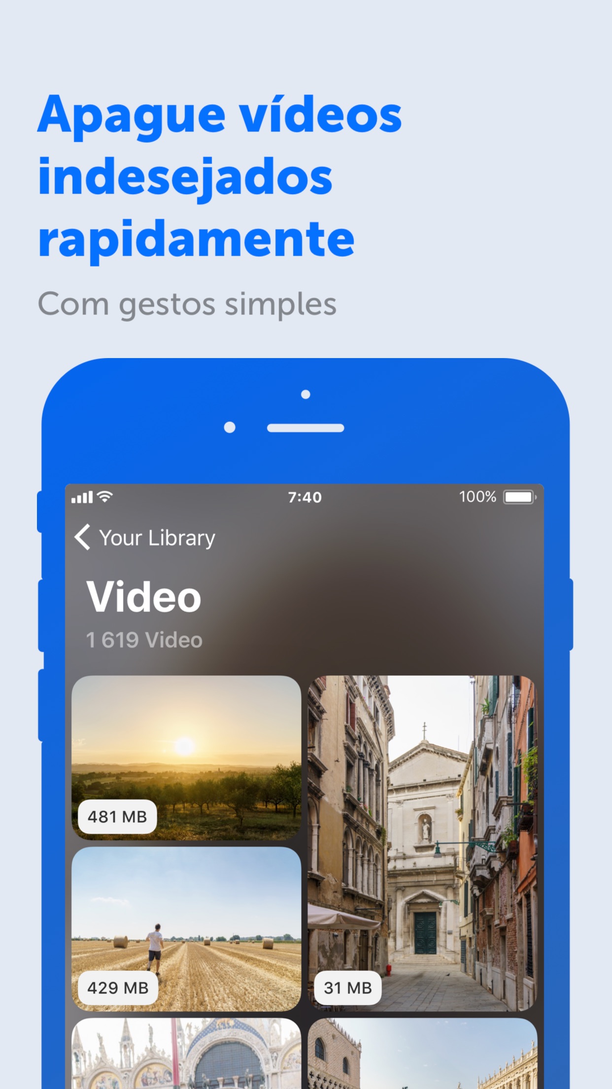 Screenshot do app Gemini Photos