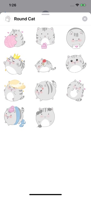 Round Cat Sticker Pack(圖1)-速報App