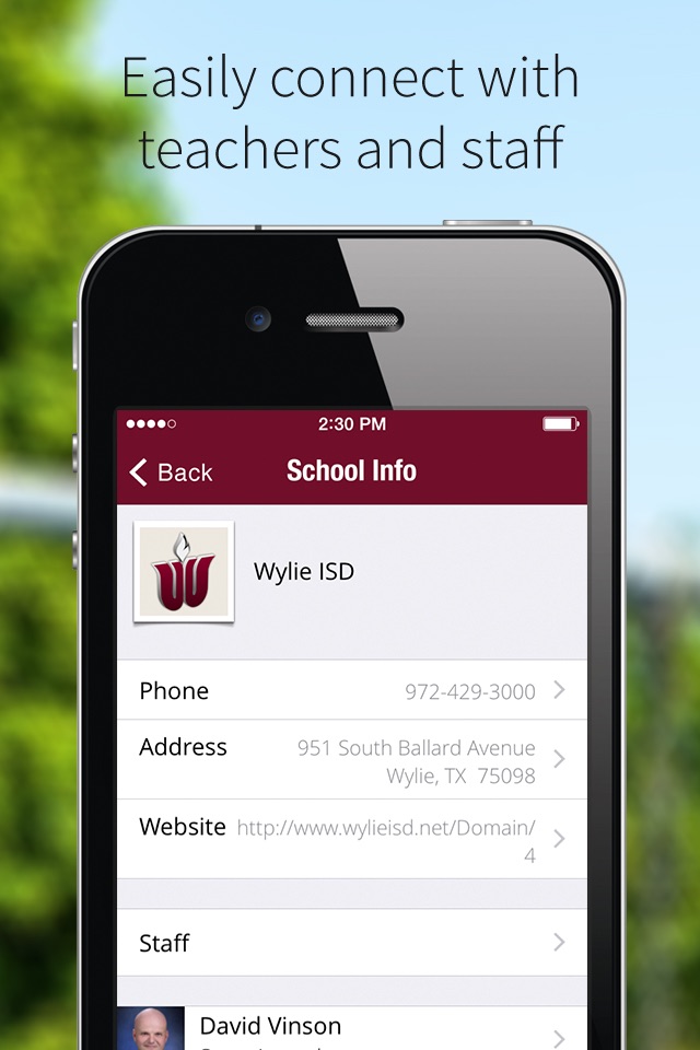 Wylie ISD screenshot 2