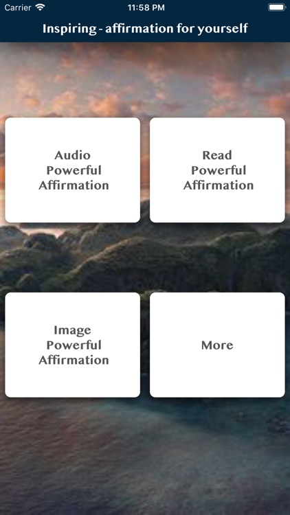 Inspiring affirmation for your