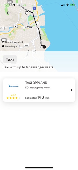 taxi hafjell