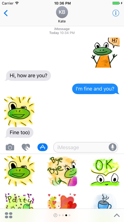 Funny Frogs Stickers