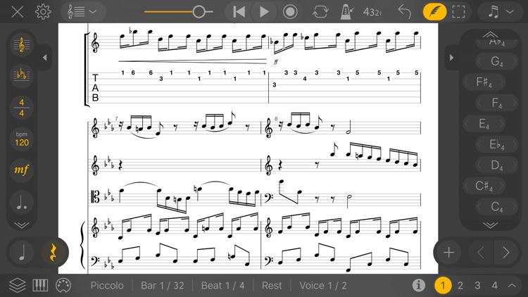 Stave'n'Tabs: Sheet Music App