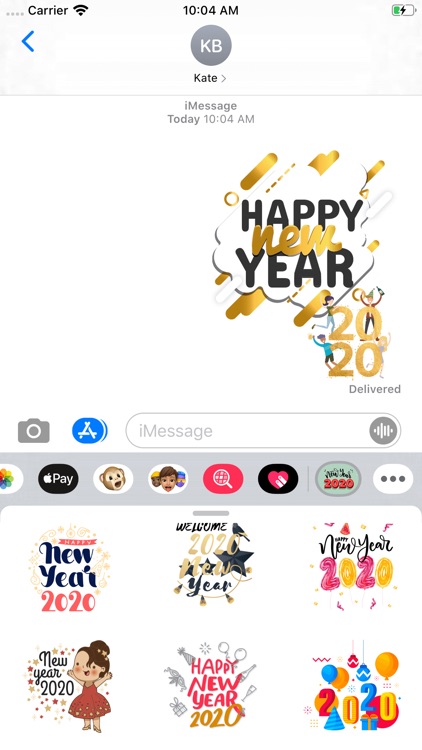 Welcome 2020 New Year Stickers