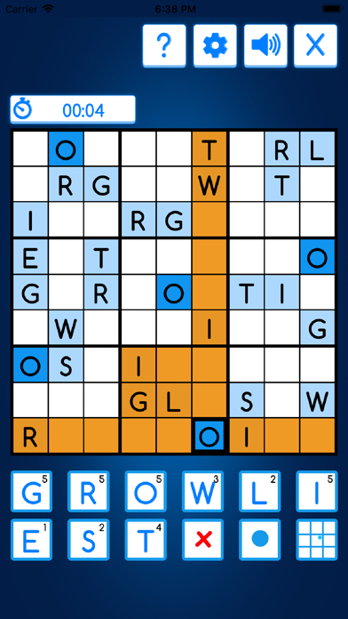 Sudoku with letters and words screenshot 2