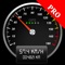 Displays current speed on a digital/analog speedometer, keeps track of your top speed and average speed