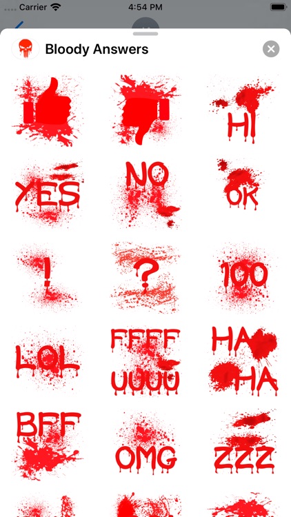 Bloody Answers Stickers