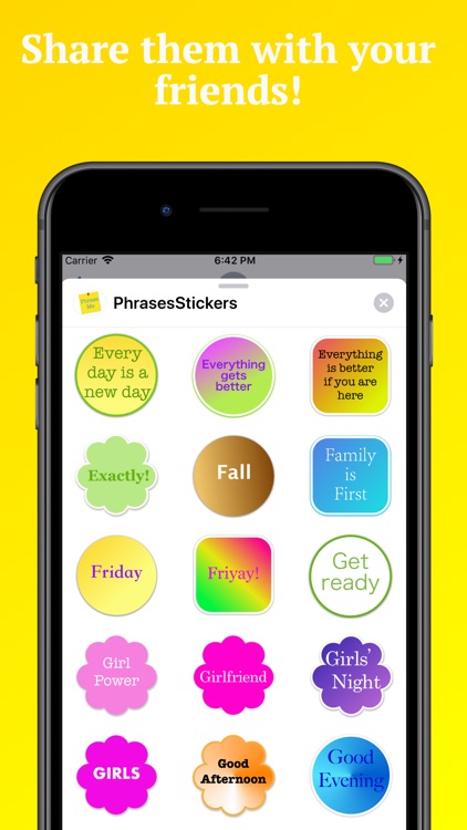 Phrases Stickers for iMessage