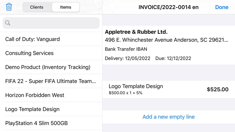 Native Invoice screenshot-3