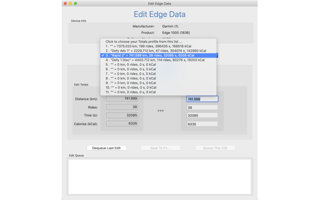 Edit Edge Data