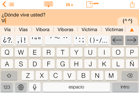Easy Mailer Spanish Keyboard screenshot 2