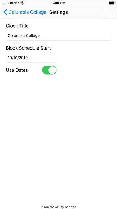 Block Schedule Clock screenshot 2
