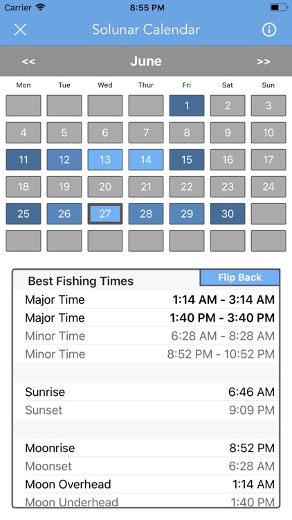 Best Fishing Times Calendar by LW Brands LLC