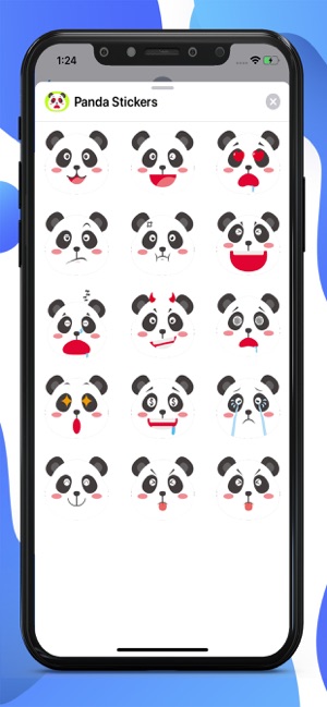 Panda Cartoon Stickers