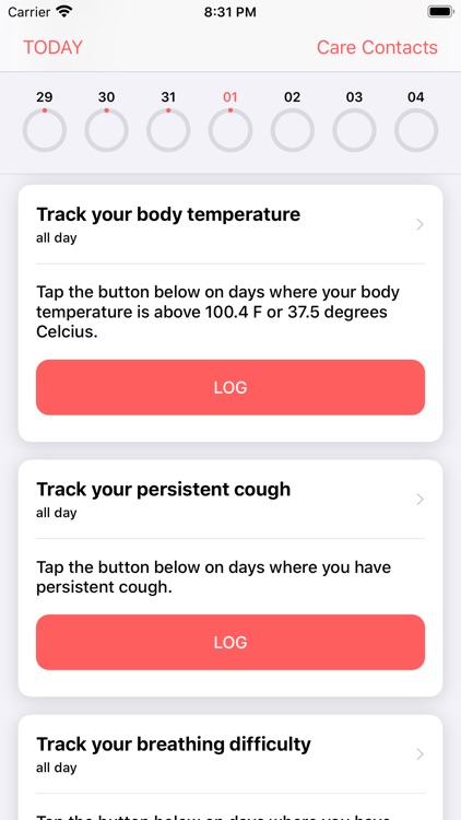 CareDrum Symptom Tracker