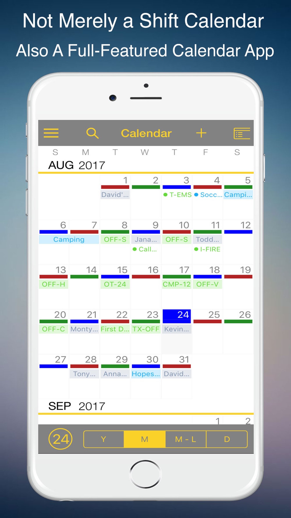 FireSync Shift Calendar Free Download App for iPhone