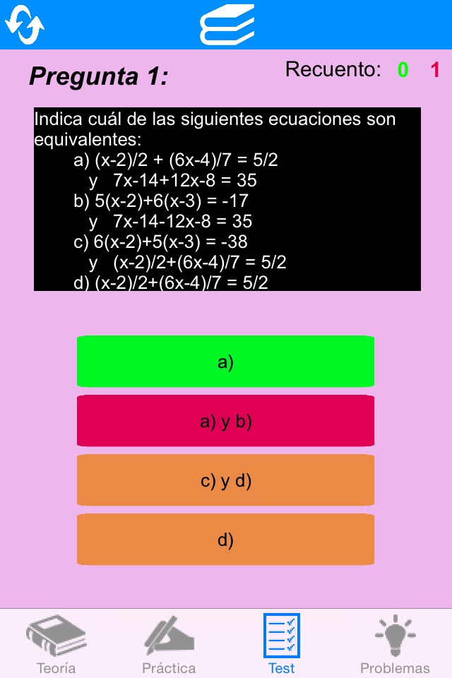 Ecuaciones 1º y 2º grado screenshot 4