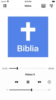 biblia en español audio libro iphone screenshot 1