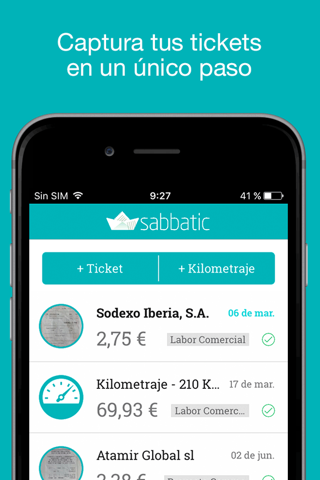 Sabbatic - Control de gastos screenshot 2