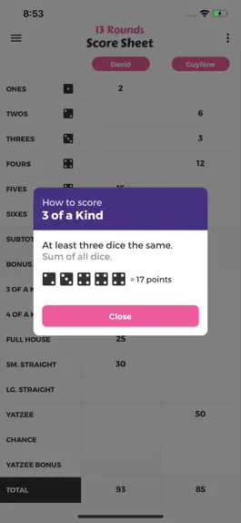 Game screenshot 13 Rounds Score Sheet apk