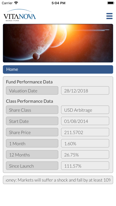 How to cancel & delete Vita Nova Hedge Fund from iphone & ipad 1